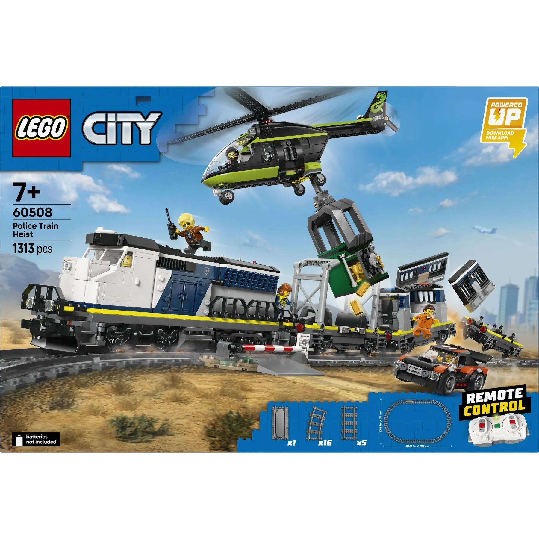 Конструктор Пограбування поліцейського поїзда LEGO City