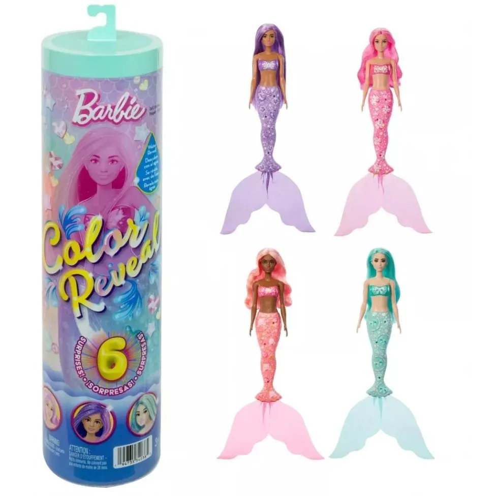 Лялька-русалонька Barbie "Color Reveal" серії "Морські скарби" (сюрприз)