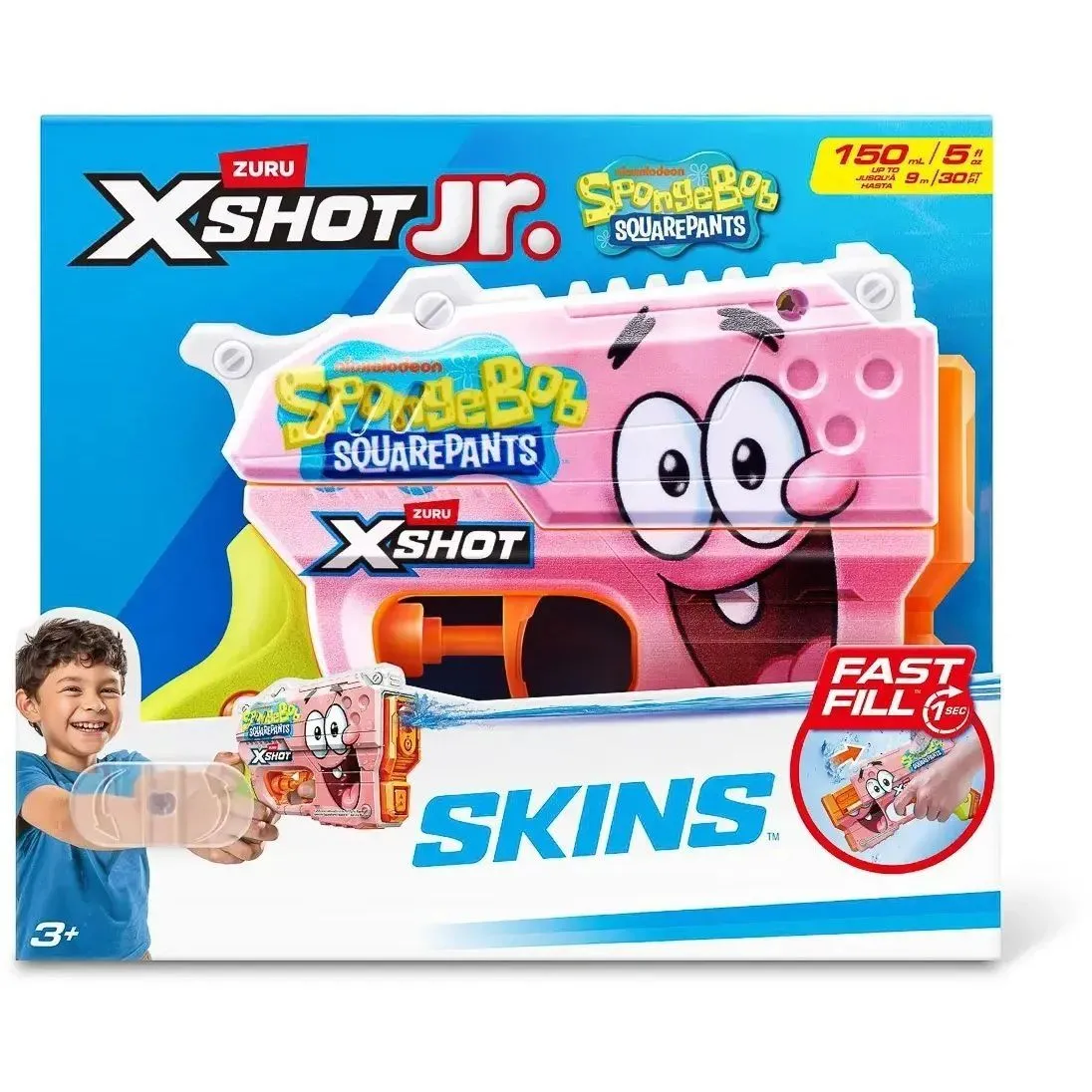 X-Shot Водний бластер Fast Fill Spongebob PINK, арт. 118199B