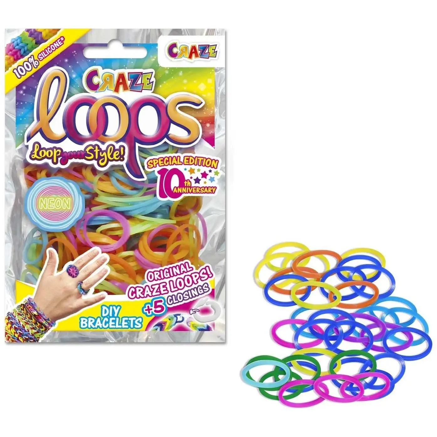 Сreative CRAZE LOOPS Набір Резиночок для плетіння 100 шт в асортименті