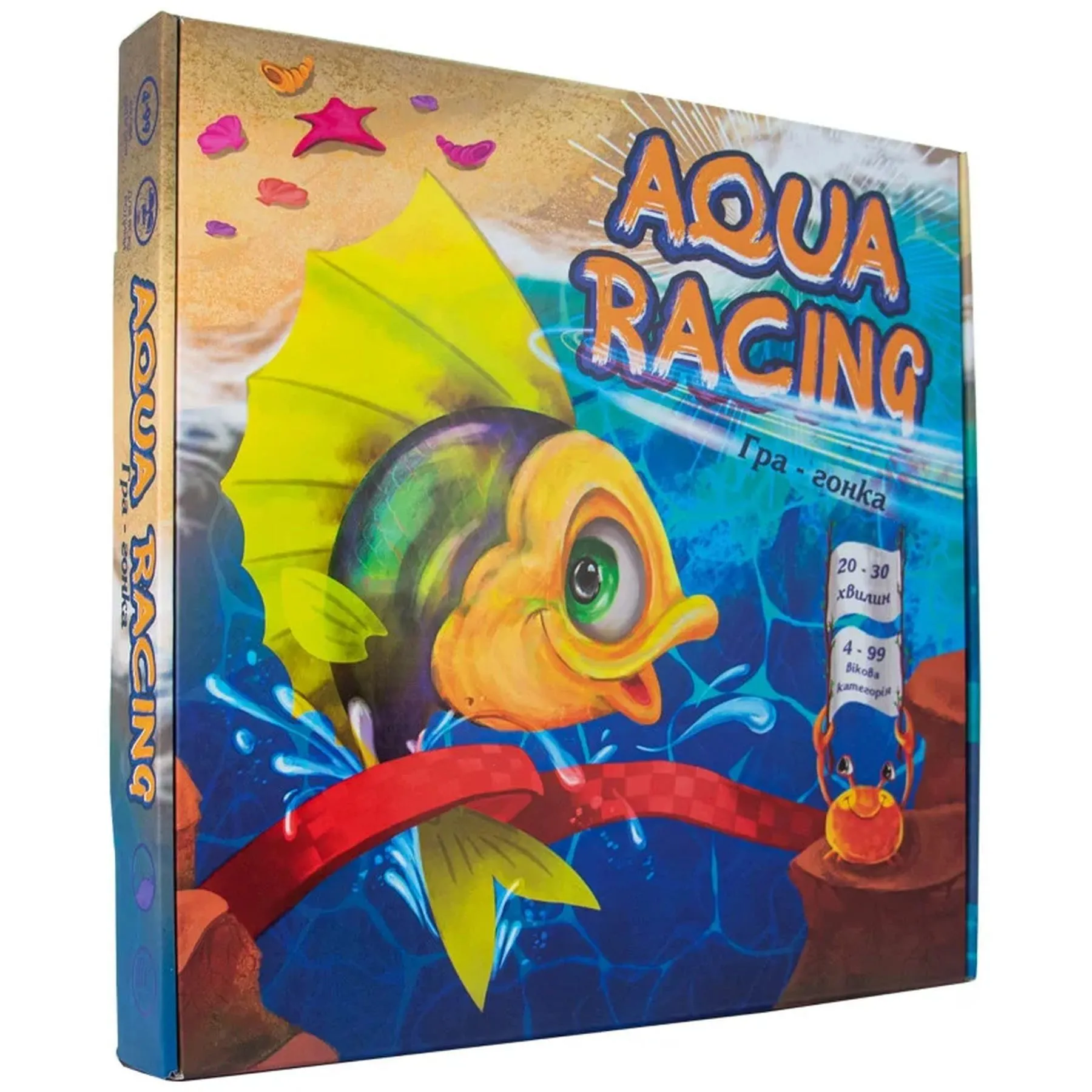 Настільна гра 30416 (укр) "Aqua racing", в кор-ці 33-32-4,5см