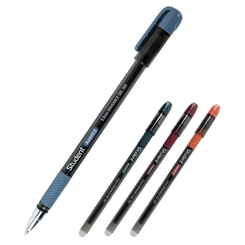 Ручка гелева &quot;пиши-стирай&quot; Student, чорна