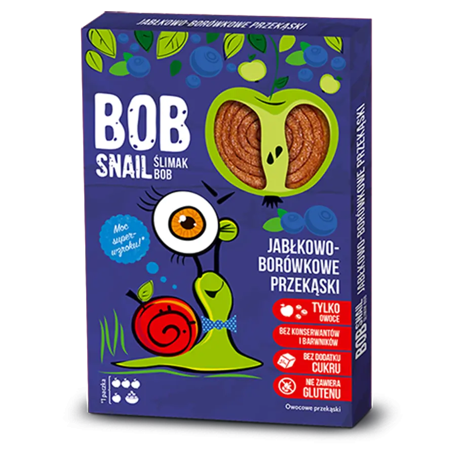 Цукерки &quot;Яблуко, чорниця&quot; 60 г, Равлик Боб