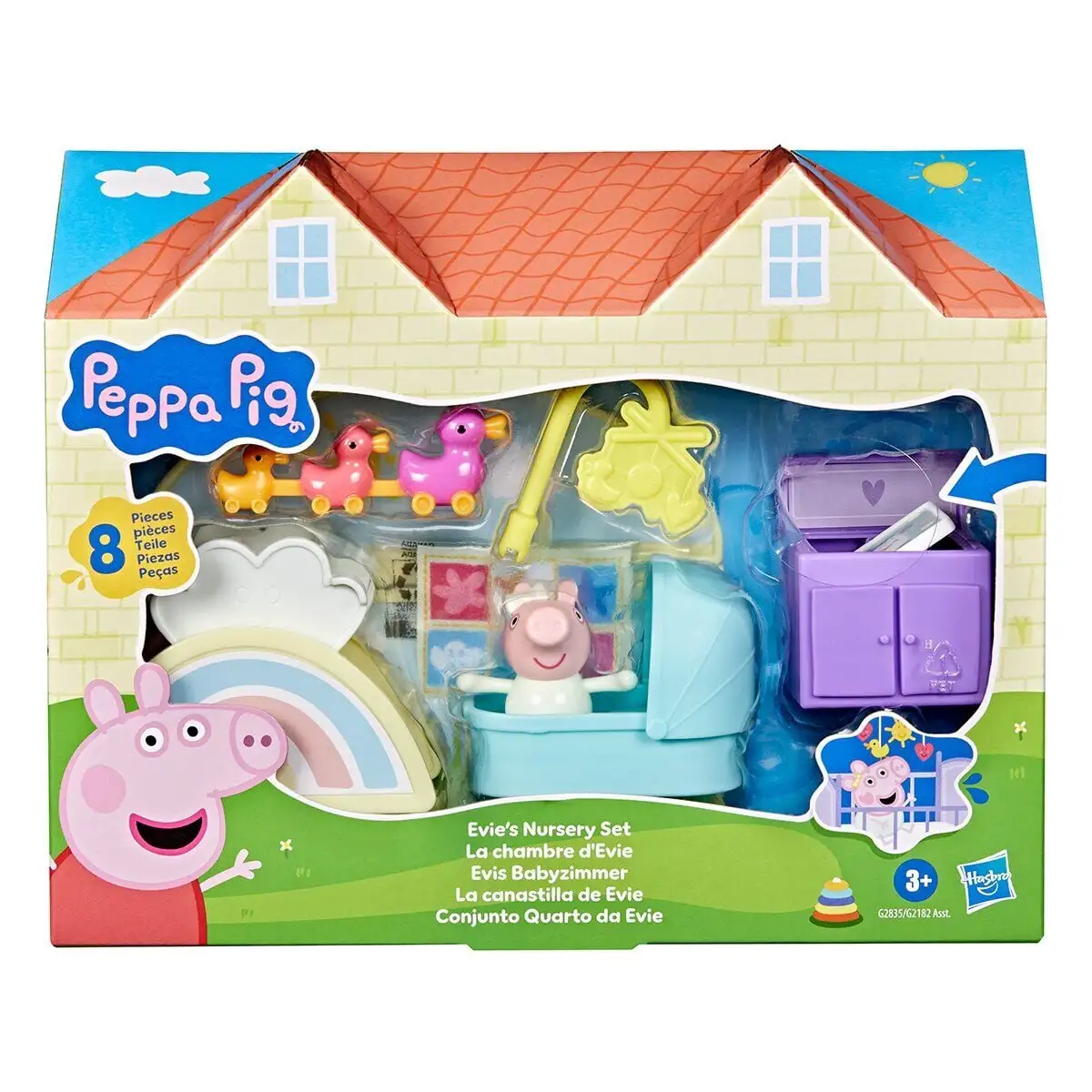 Ігровий набір PEPPA FIGURINES серії "Кімнати"  КІМНАТА КРИХІТКИ ЕВІ