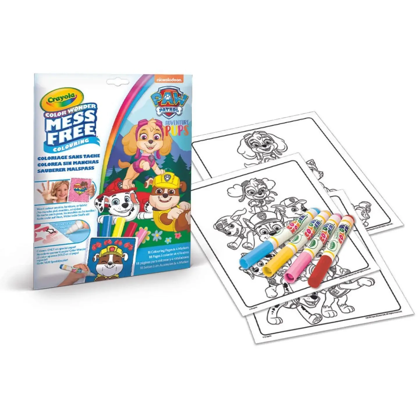 CW Розмальовка &quot;Paw Patrol&quot;, 18 сторінок та 4 фломастери