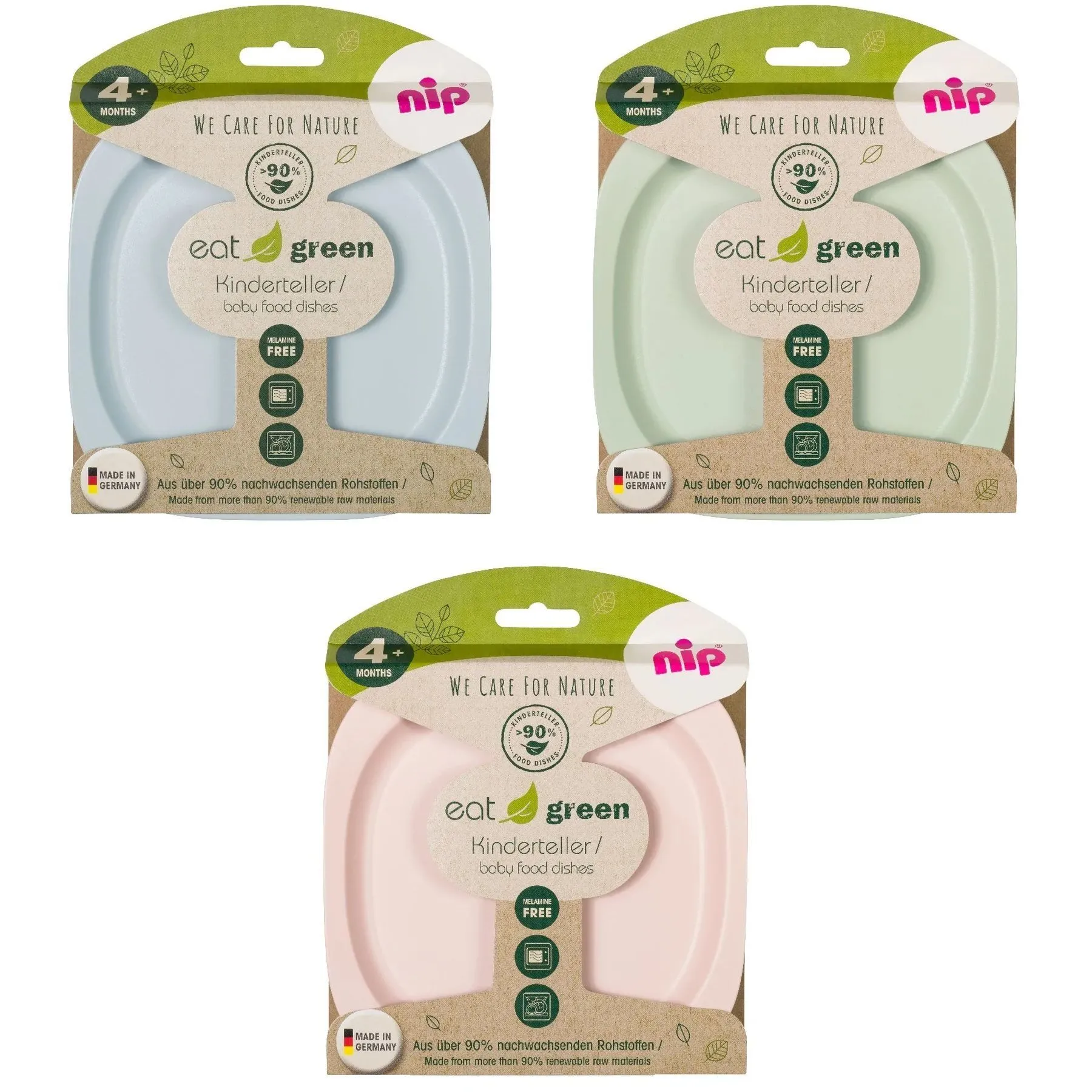 Мисочка для годування глибока &quot;Зелена серія&quot; (2 шт) / NIP