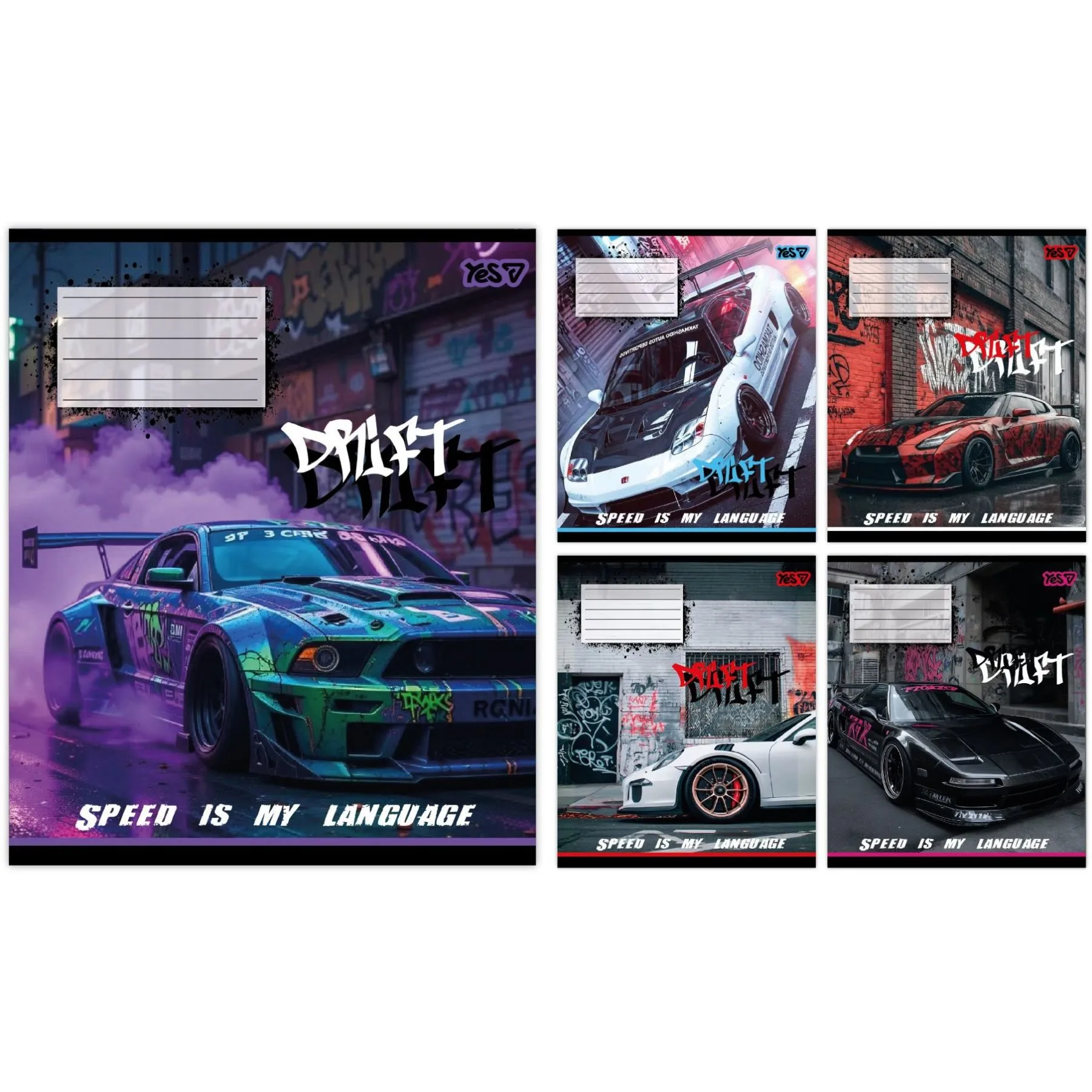 Зошит учнівський Yes "Drift" А5/24 кл.