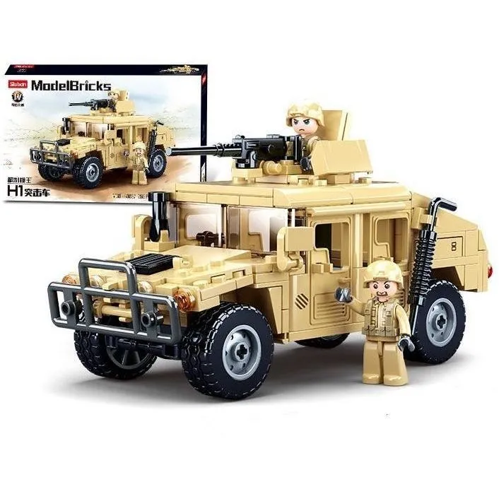Конструктор SLUBAN M38-B0837 "Model Bricks": Штурмовий автомобіль Хамер Н2, 265 дет.