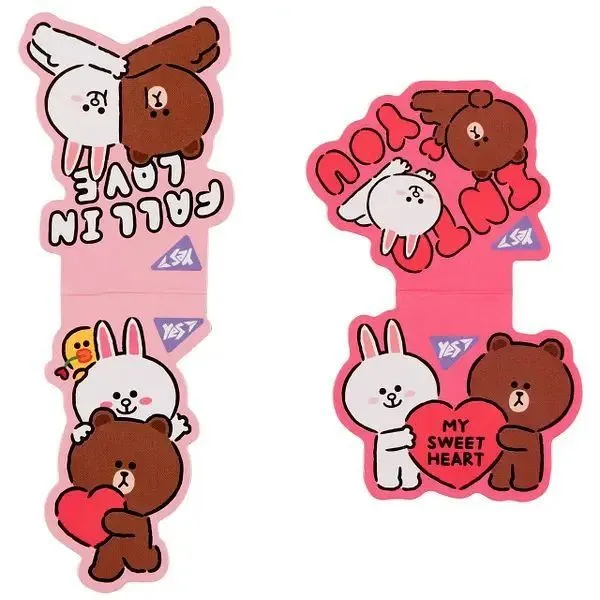 Закладки магнітні Yes &quot;Line Friends Sweet heart&quot;, 2шт