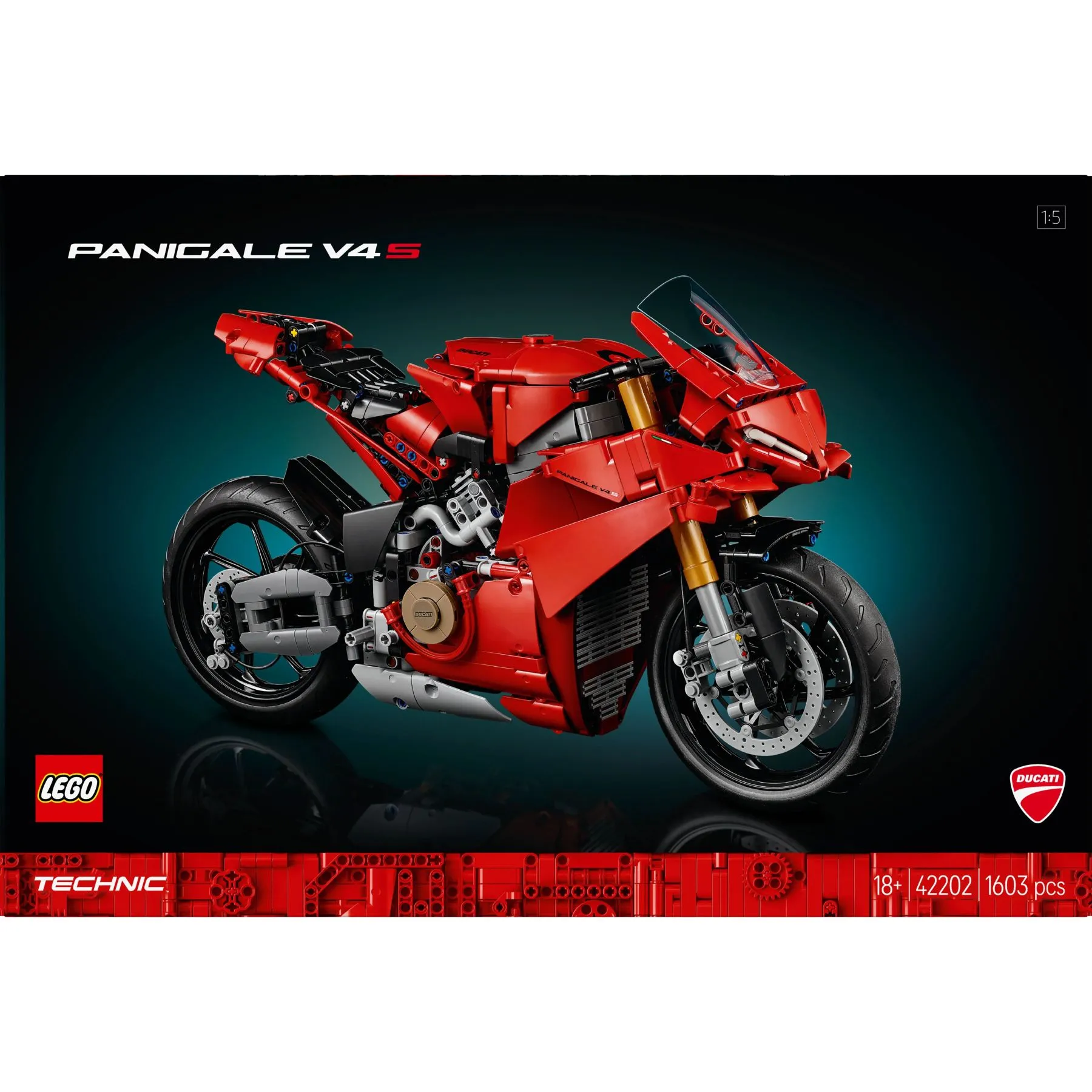Конструктор Мотоцикл Ducati Panigale V4 S LEGO TECHNIC