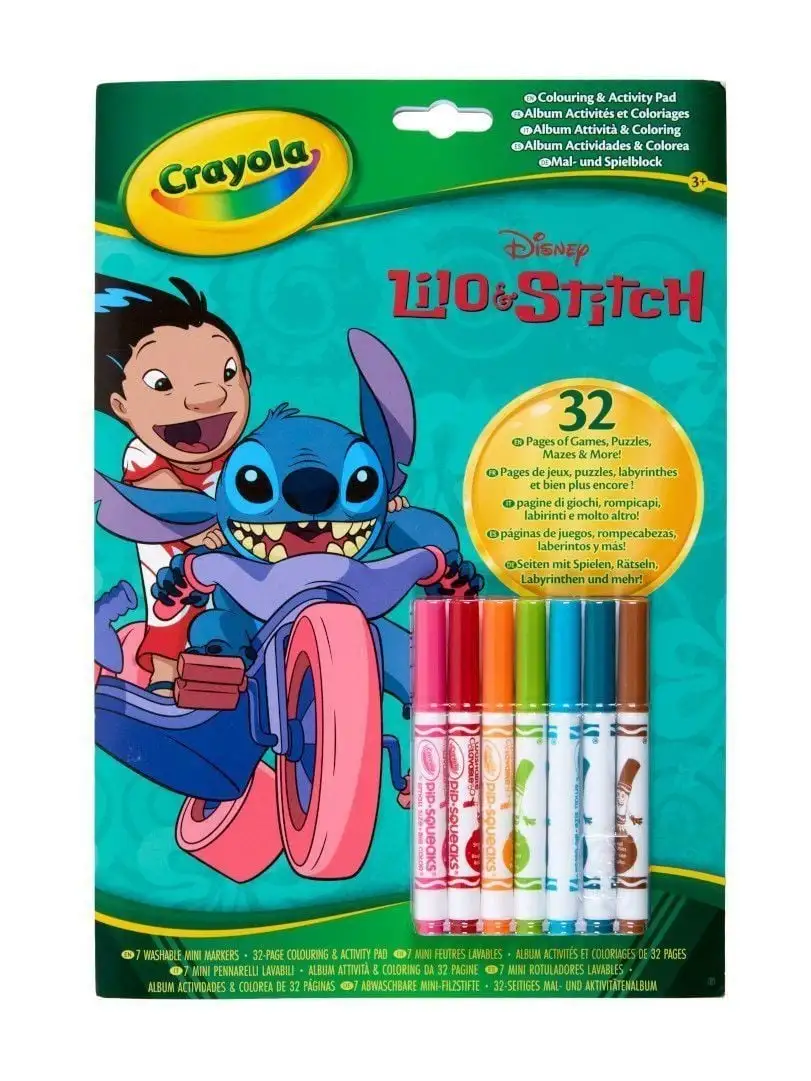 Розмальовка "Lilo &amp; Stitch", 32 сторінки та 4 сторінки наліпок