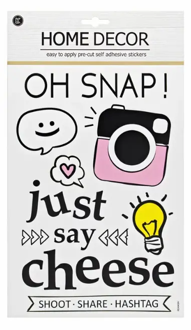 Набір декоративних наклейок Home Decor Just Say Cheese