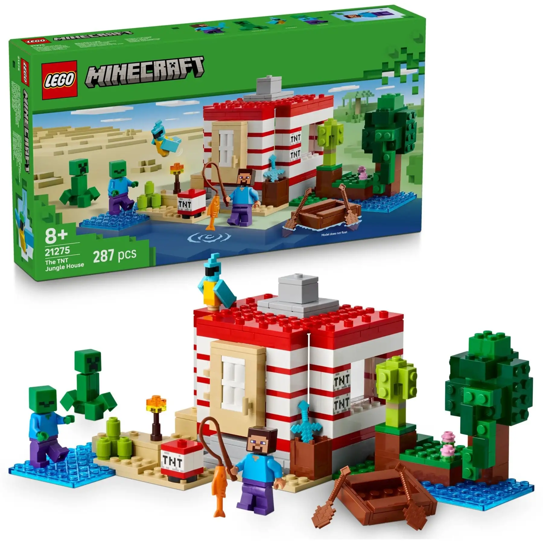 Конструктор Будинок з вибухівки в джунглях LEGO Minecraft