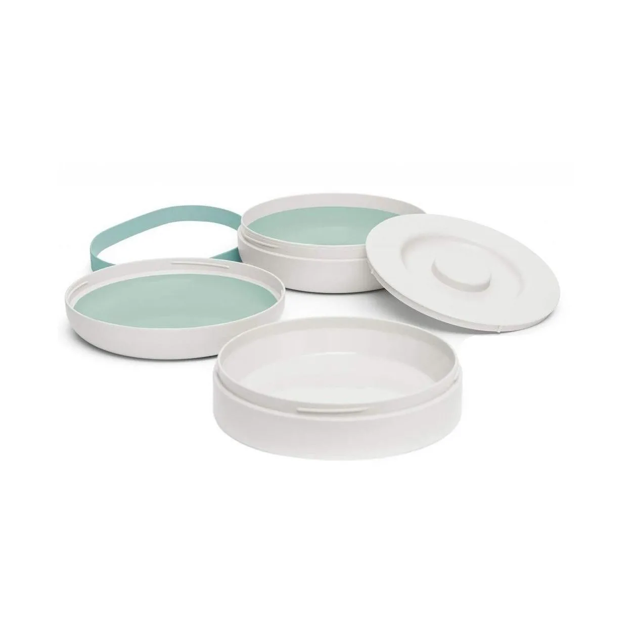 Набір комбінованих тарілок &quot;Hygge - Затишні історії&quot; бірюзовий, Suavinex