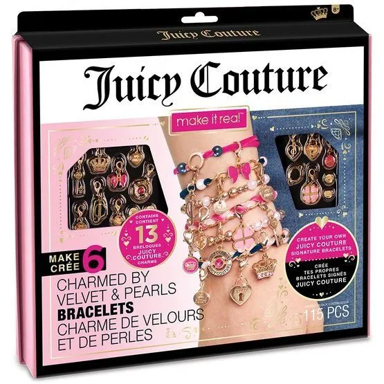 Juicy Couture: Набір для створення шарм-браслетів [Браслети прикрашені оксамитами та перлинамиk