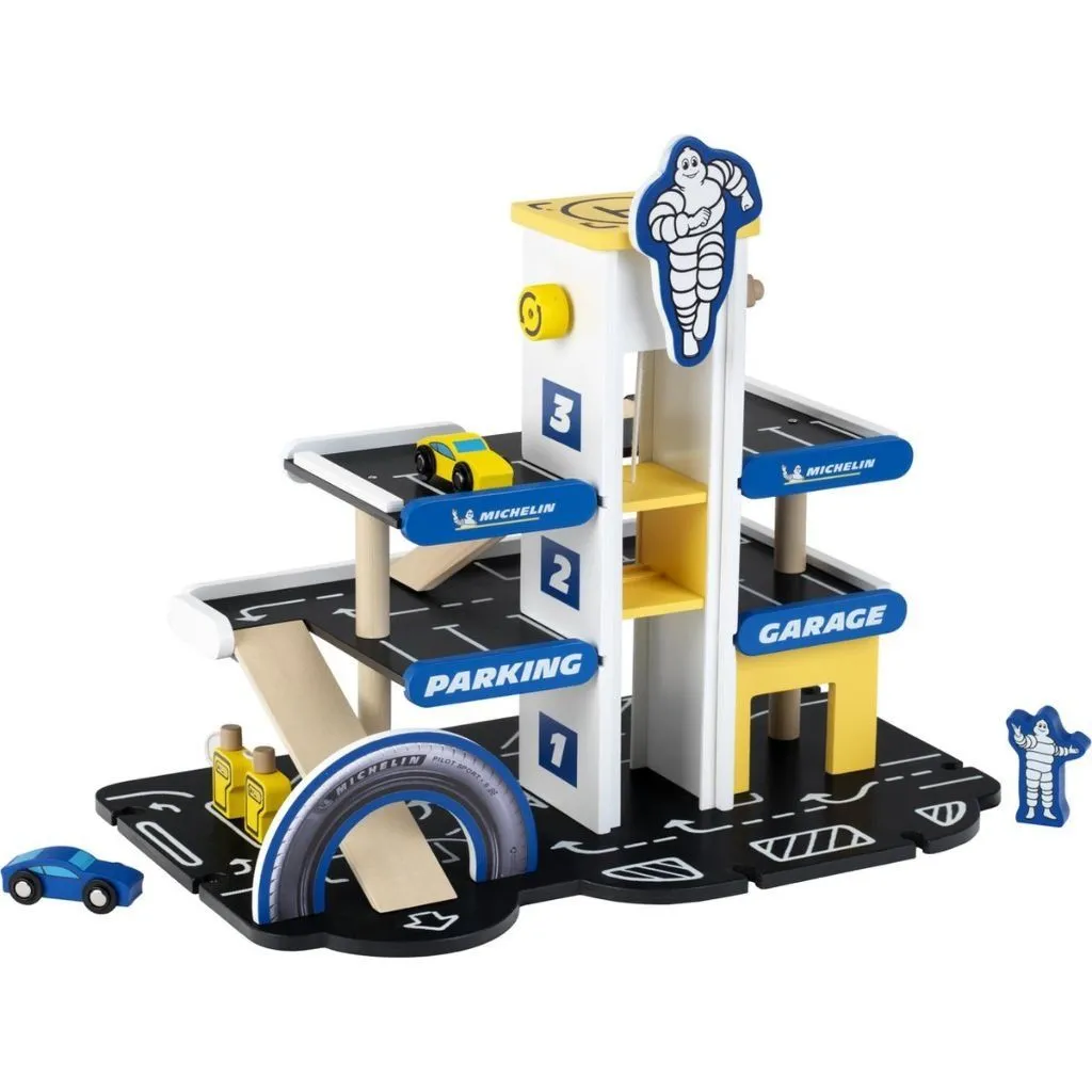Іграшкова Парковка Michelin, дерев&#039;яна, арт.3404