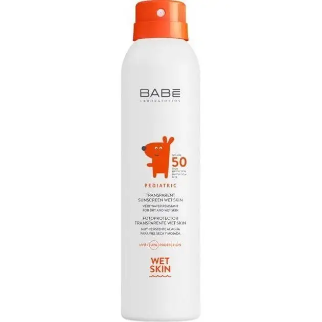 PEDIATRIC Дитячий сонцезахисний спрей прозорий водостійкий WET SKIN SPF 50, 200 мл