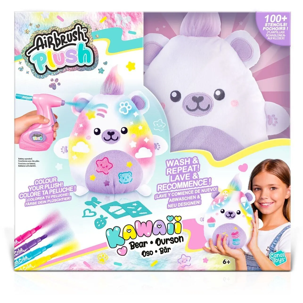 Набір DIY AIRBRUSH PLUSH - Kawaii Ведмежа