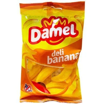 Жуйки Damel 80 г Bananas банани, 18шт/ящ