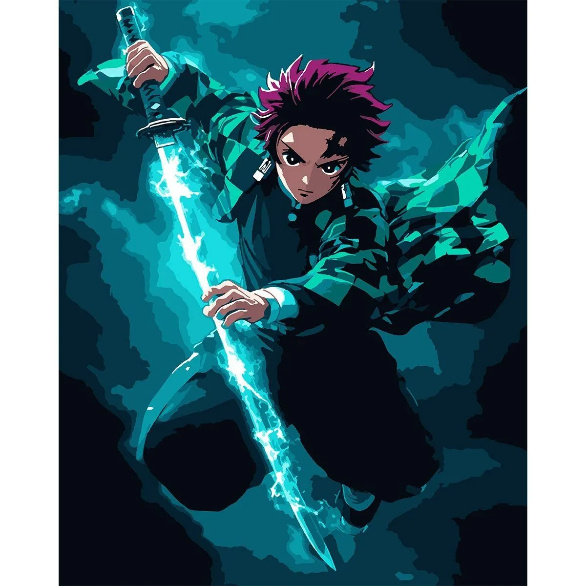 Картина за номерами SANTI "Demon Slayer. Tanjiro Kamado", 40*50 см