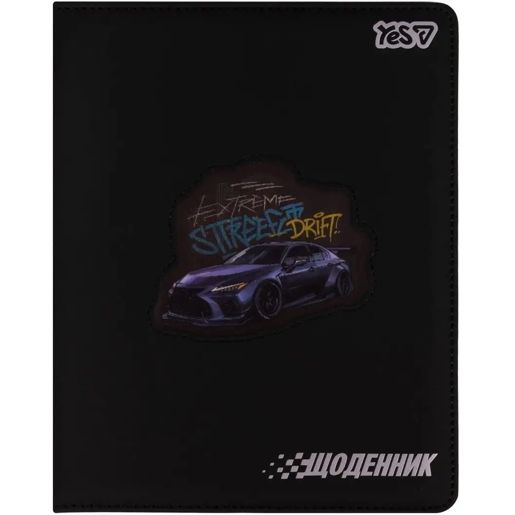 Щоденник шкільний Yes Street Drift PU, твердий, A5, 40 аркушів
