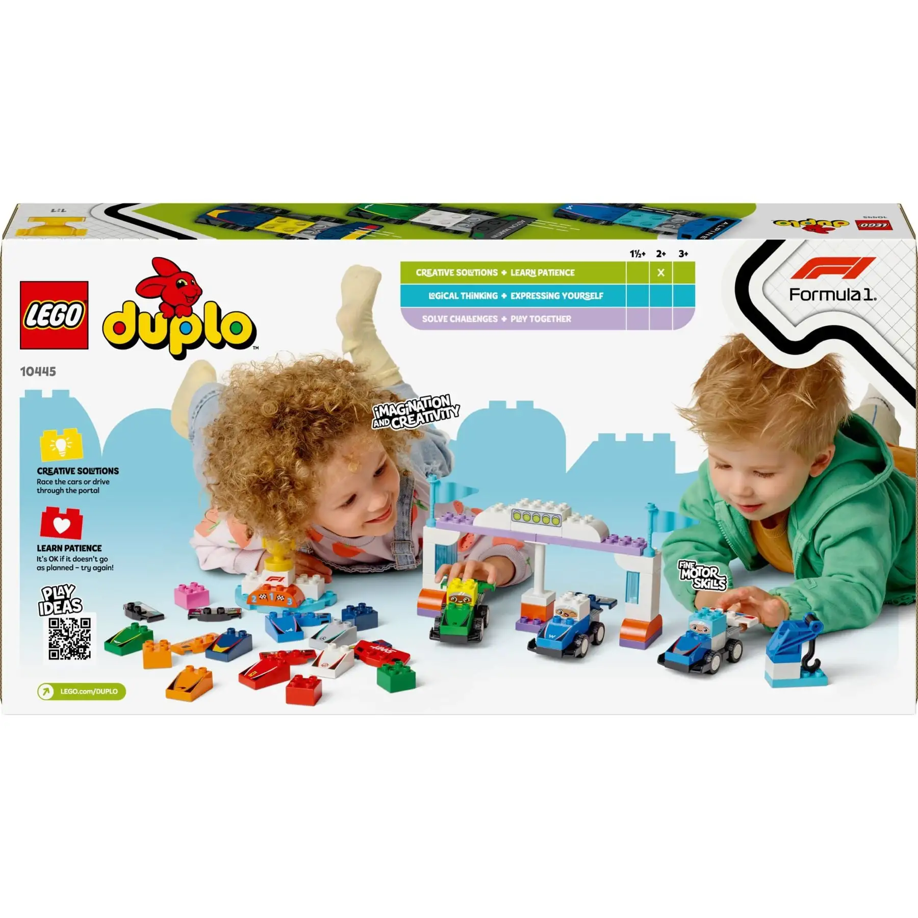 Конструктор Автомобілі для перегонів і пілоти команд Формули-1 LEGO DUPLO