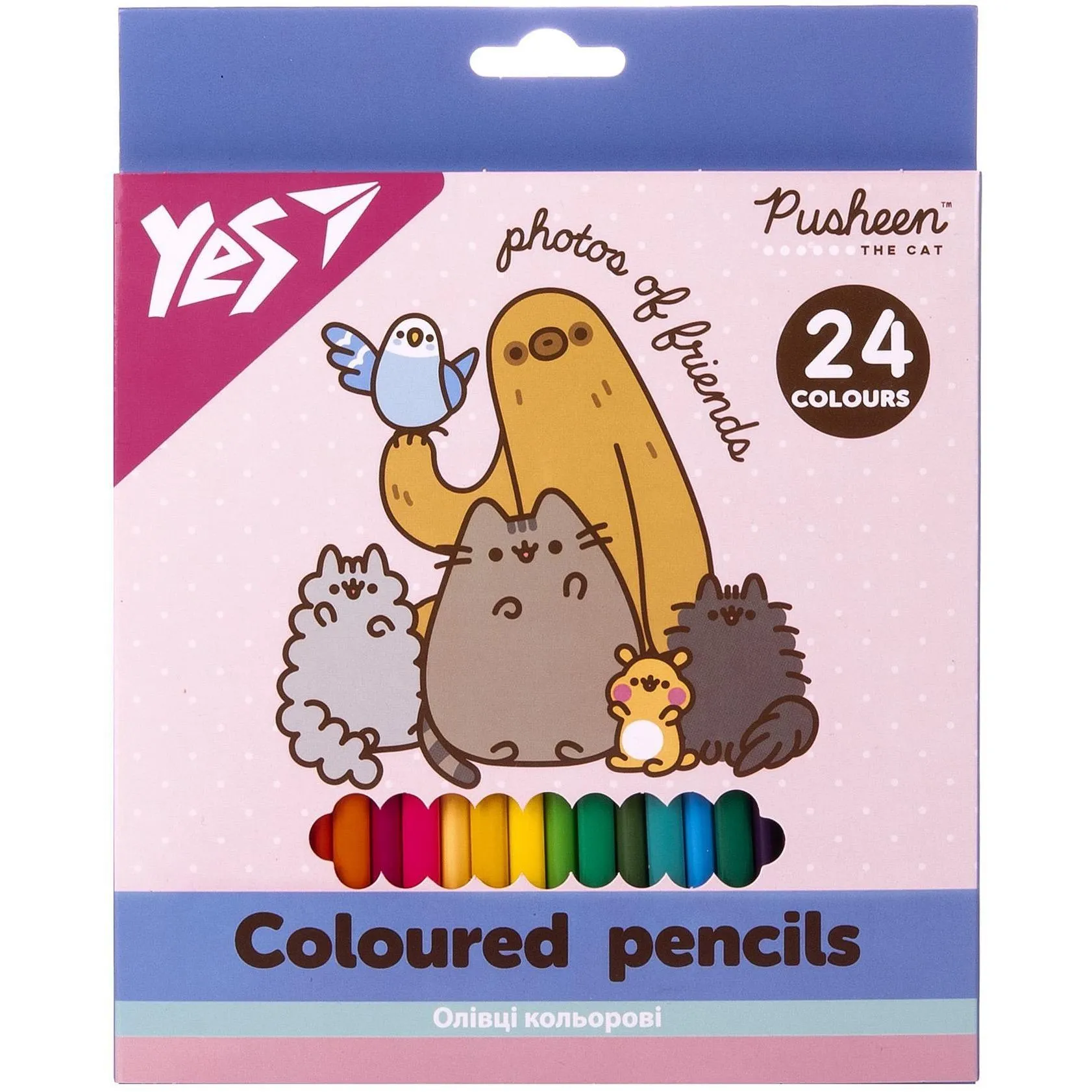 Олівці кольорові Yes 24 кол. &quot;Pusheen&quot;