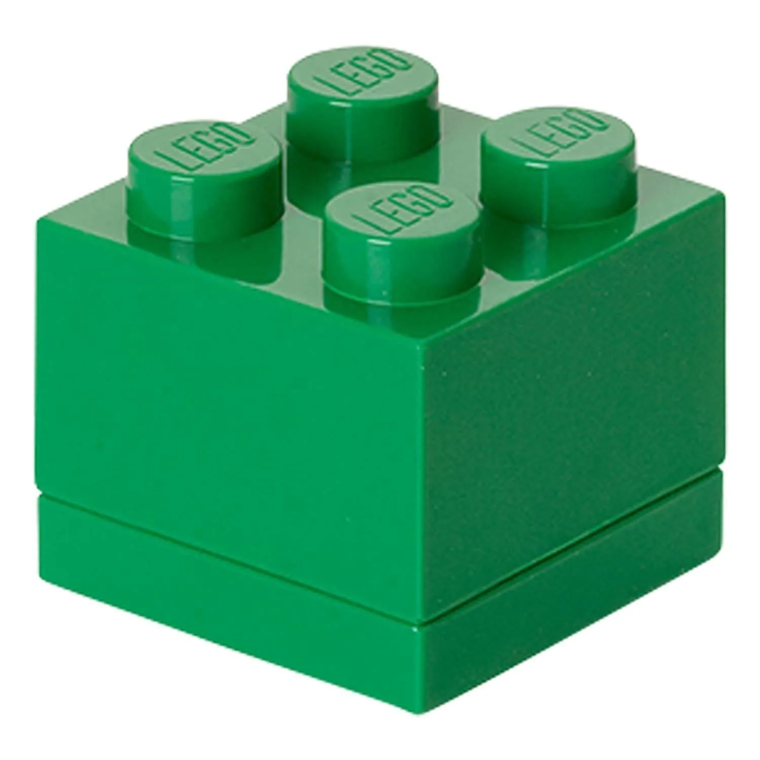 Чотирьохточковий темно-зелений міні-бокс для зберігання Х4 Lego