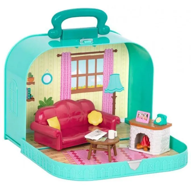 Ігровий набір &quot;Кейс блакитний&quot; вітальня з аксесуарами Li&#039;l Woodzeez