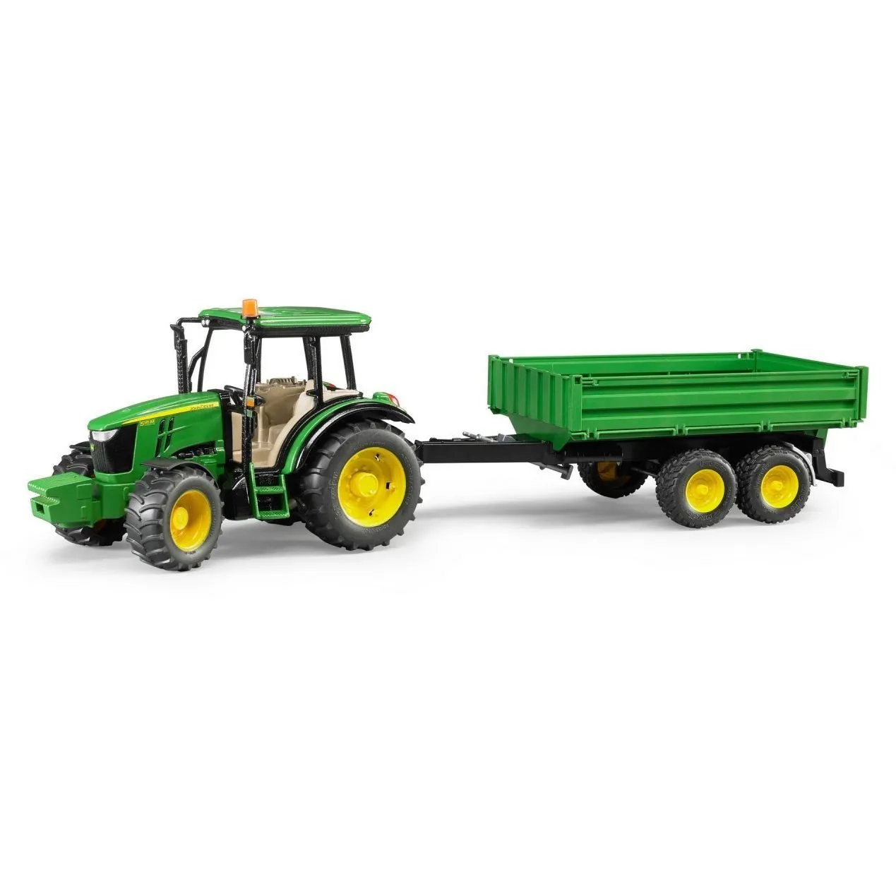 Машинка іграшкова - трактор John Deere з причіпом