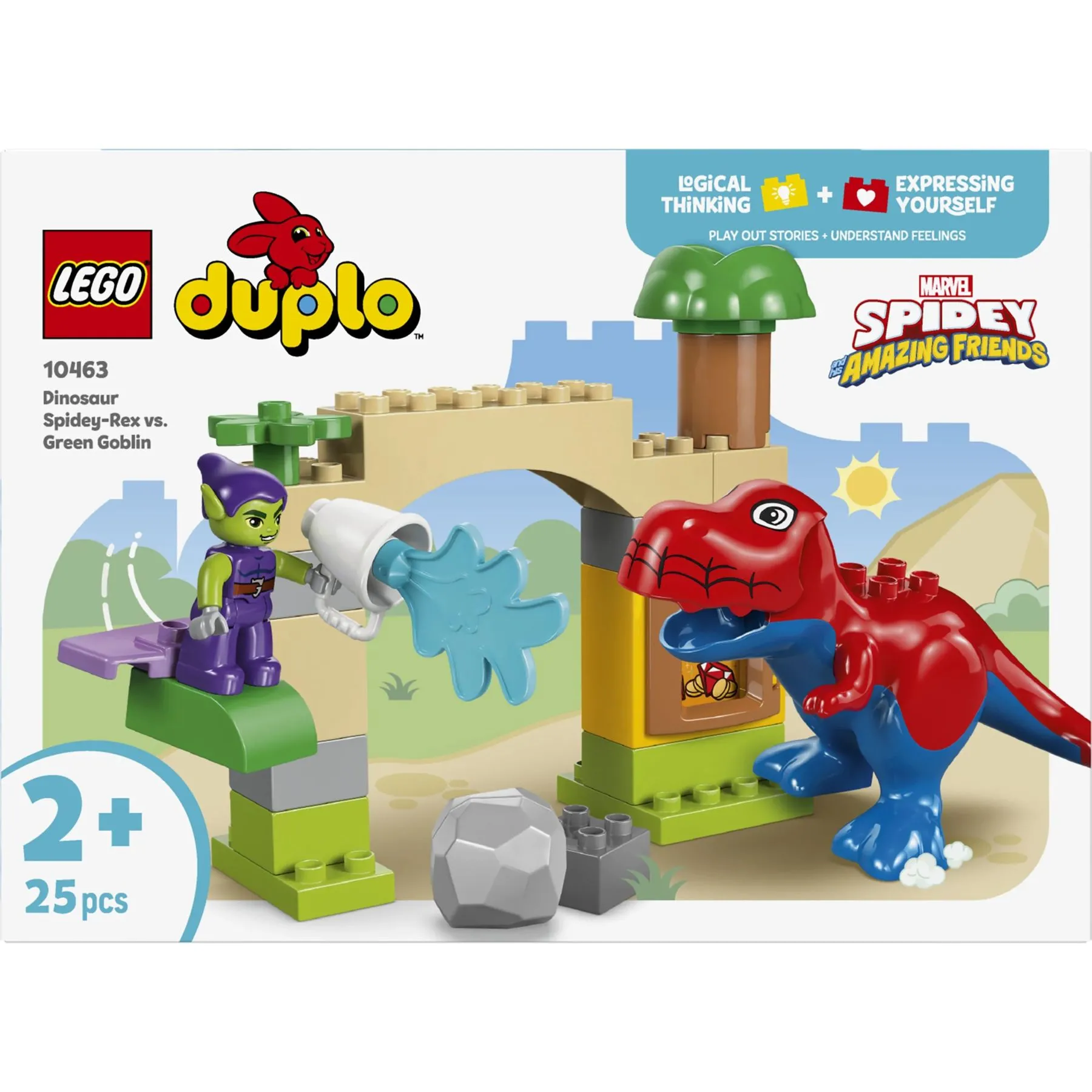 Конструктор Динозавр Spidey-Rex проти Зеленого Гобліна LEGO DUPLO