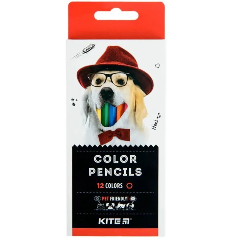 Олівці кольорові 12 шт. Kite Dogs K22-051-1