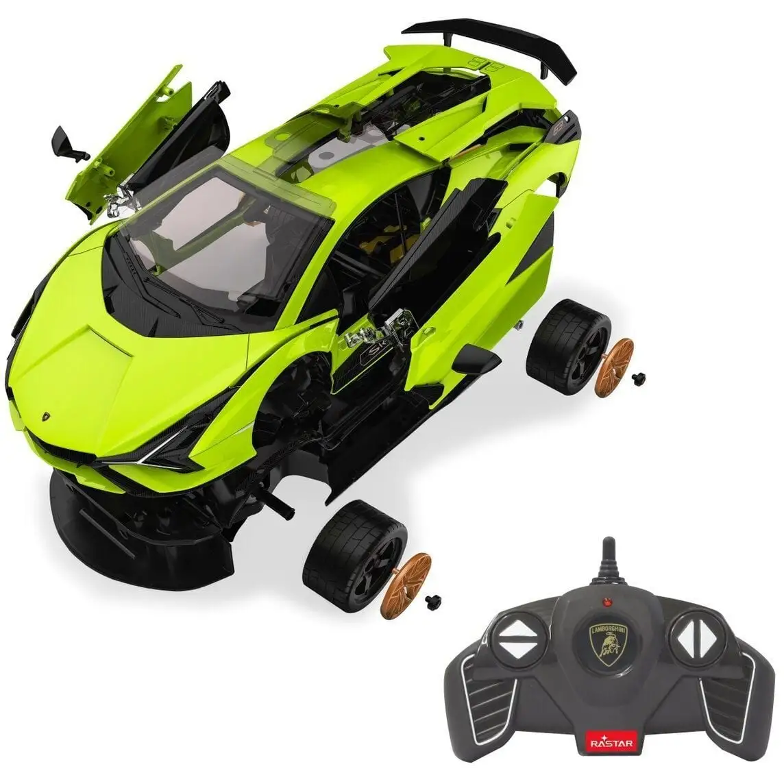 Автомобіль - конструктор на р/к Lamborghini Si?n FKP 37 1:18 зелений 2,4 ГГц