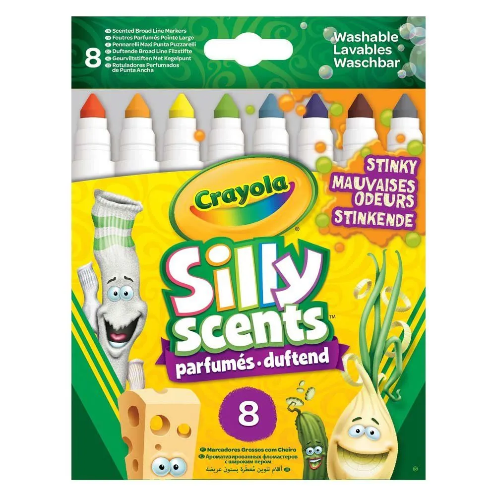 CRAYOLA Silly Scents Набір фломастерів &quot;Жартівник&quot; (washable), з ароматом 8 шт