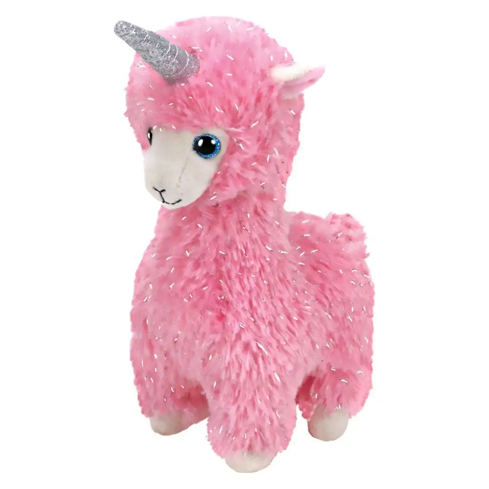 Дитяча іграшка мяконабивна TY Beanie Babies - Рожева лама "Lana" 15 см