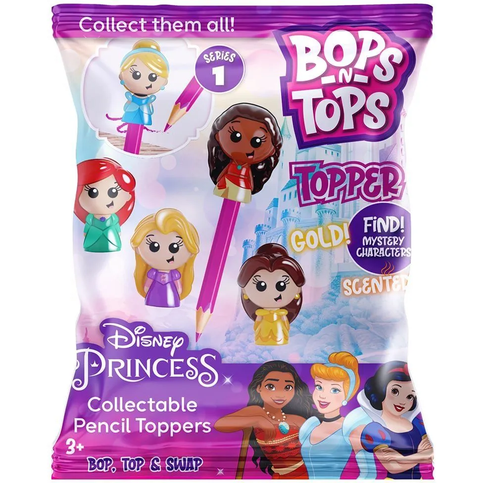 Колекційна фігурка-топер SAMBRO серії &quot;Bop n Tops&quot;  ПРИНЦЕСИ ДІСНЕЙ (1 фігурка, 21 вид в асорт.)