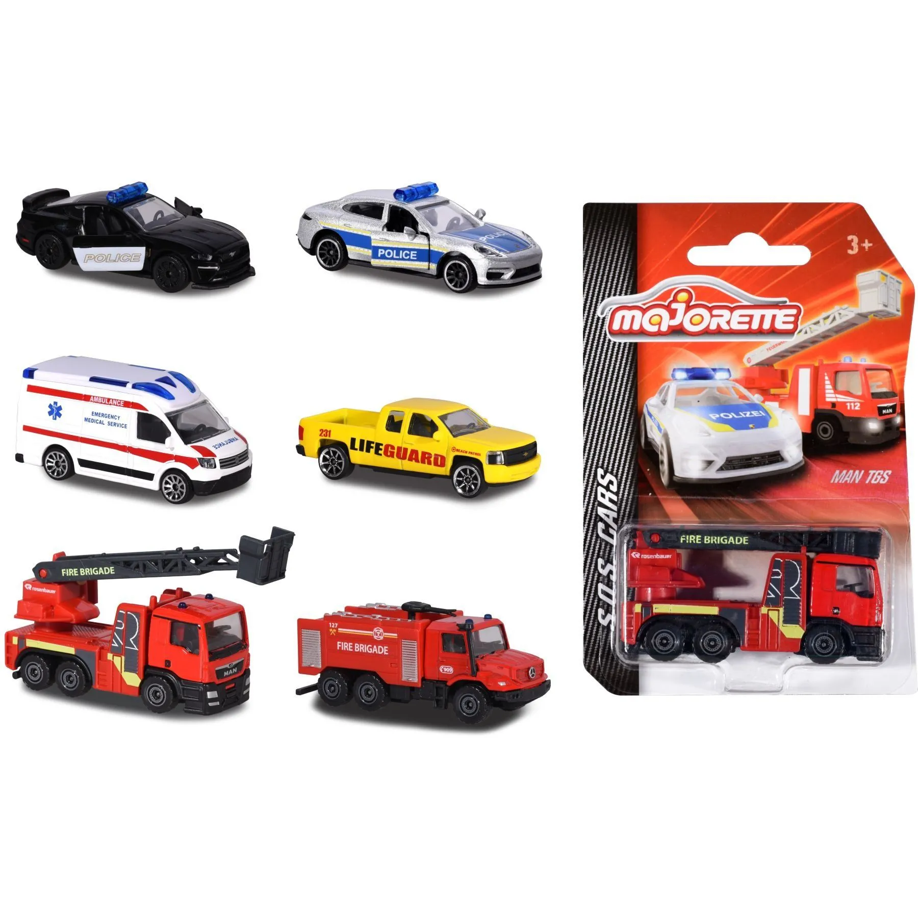 Машина металева &quot;Служба порятунку&quot; 7,5 см, 6 видів, 3+