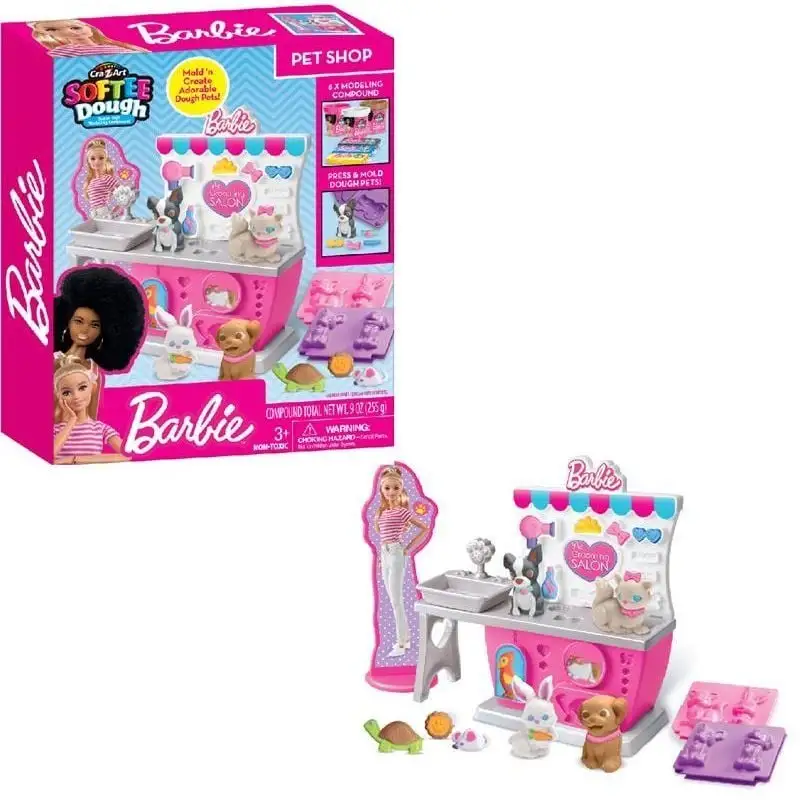 Тісто для ліплення Cra-Z-Art Barbie Зоомагазин з формами, набір 10од