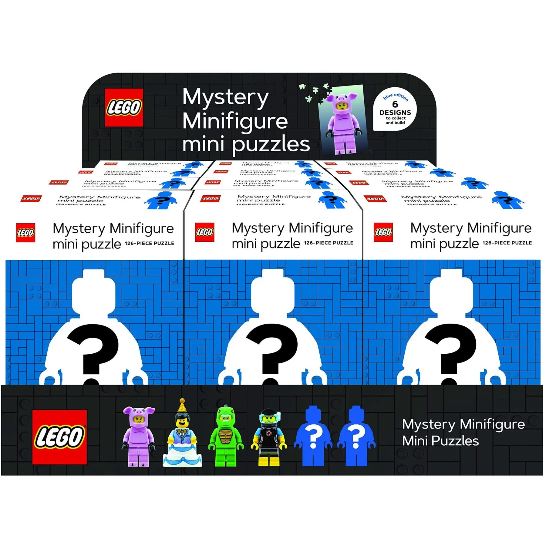 LEGO^ Пазли Mystery Minifigure, 6x2 пазли  BLUE