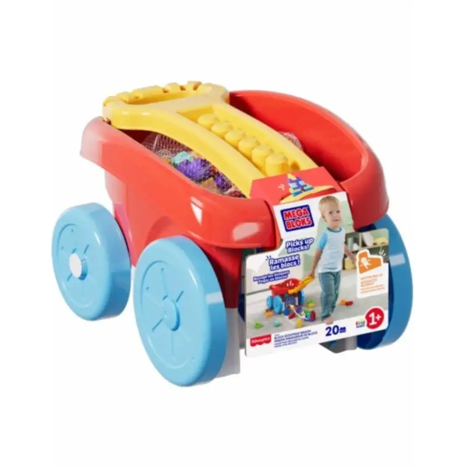 Ігровий візок для збирання кубиків Mega Bloks