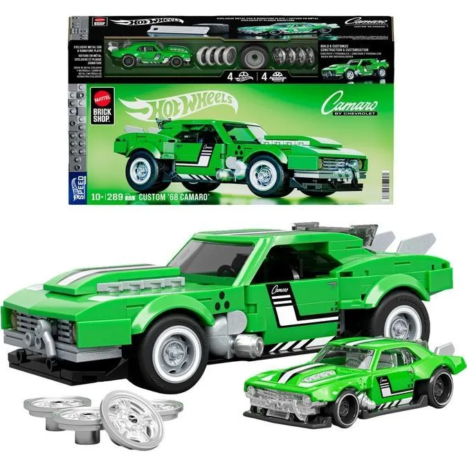 Колекційна машинка-конструктор "Camaro" серії "Speed" Mattel Brick Shop