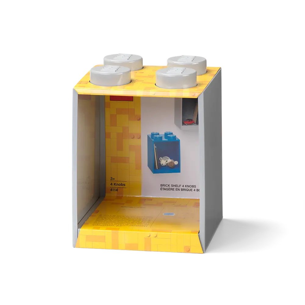 Декоративна полка для зберігання книг   Х4 - сіра Lego Room