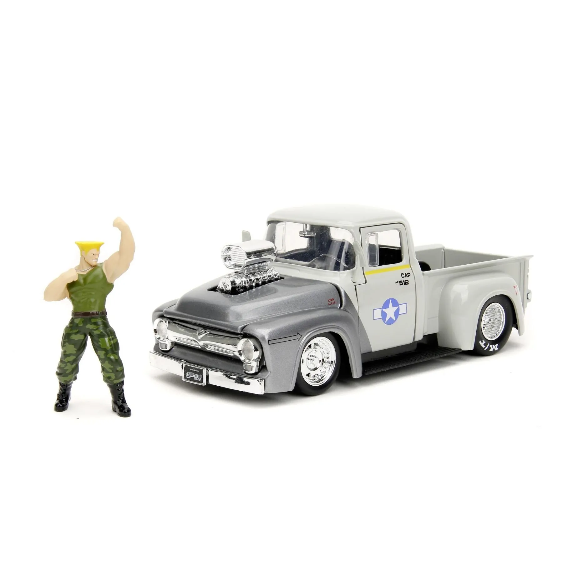 Машина металева Jada &quot;Вуличний боєць&quot; Форд Пікап з фігуркою Гайла, масш. 1:24, 8+