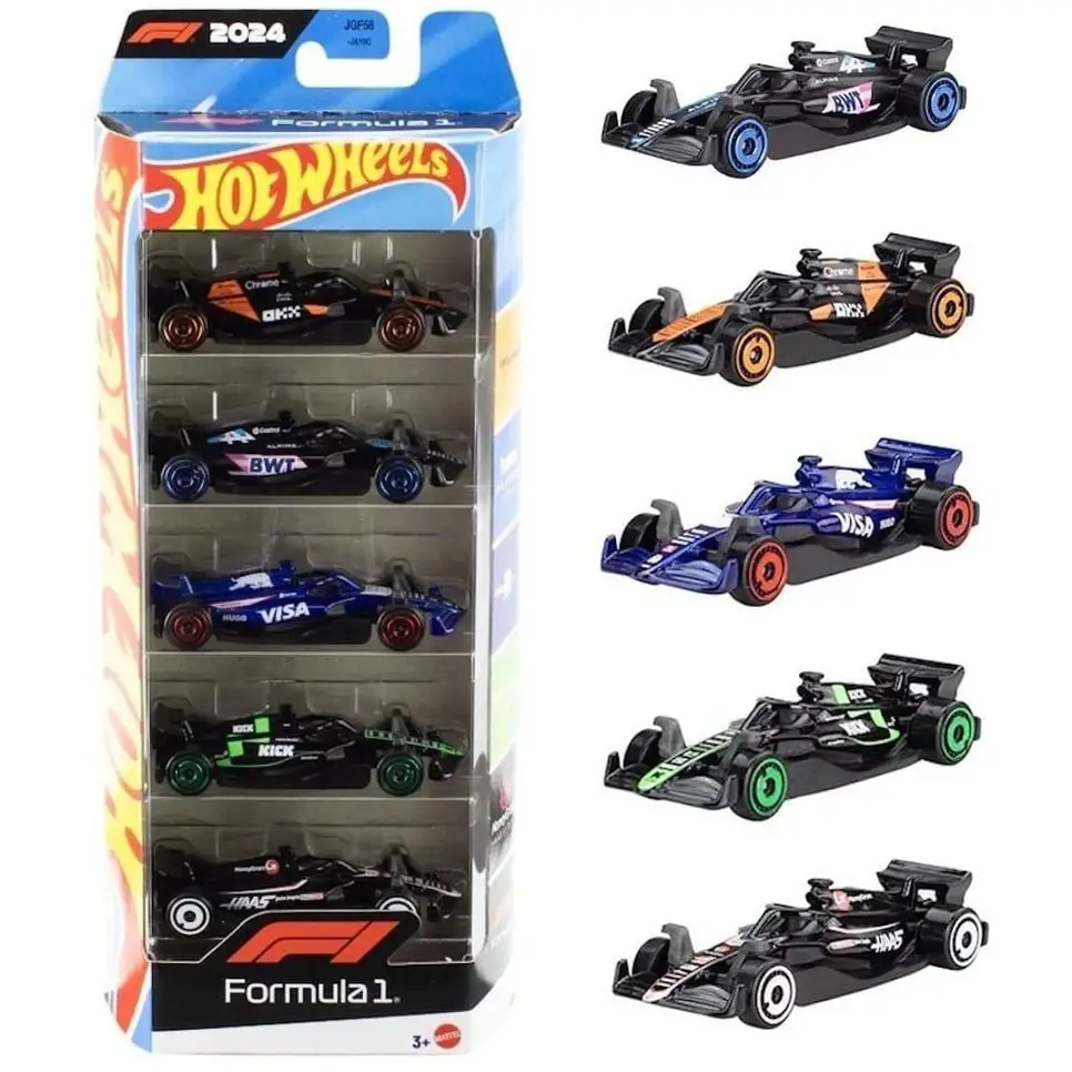 Набір з 5 базових болідів [F1 2024k Hot Wheels