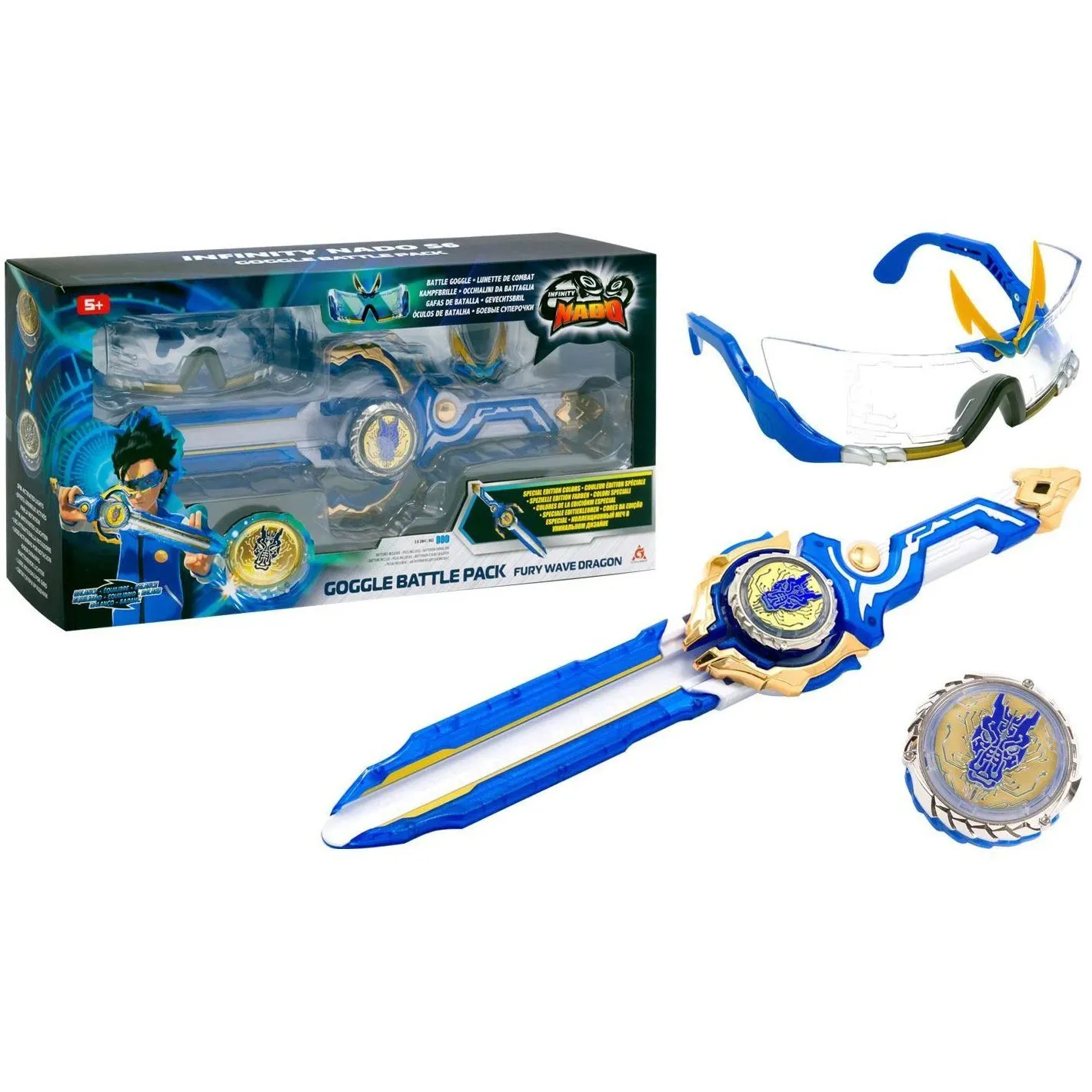 Набір Infinity Nado VI Goggle Battle Pack дзиґа та акс.