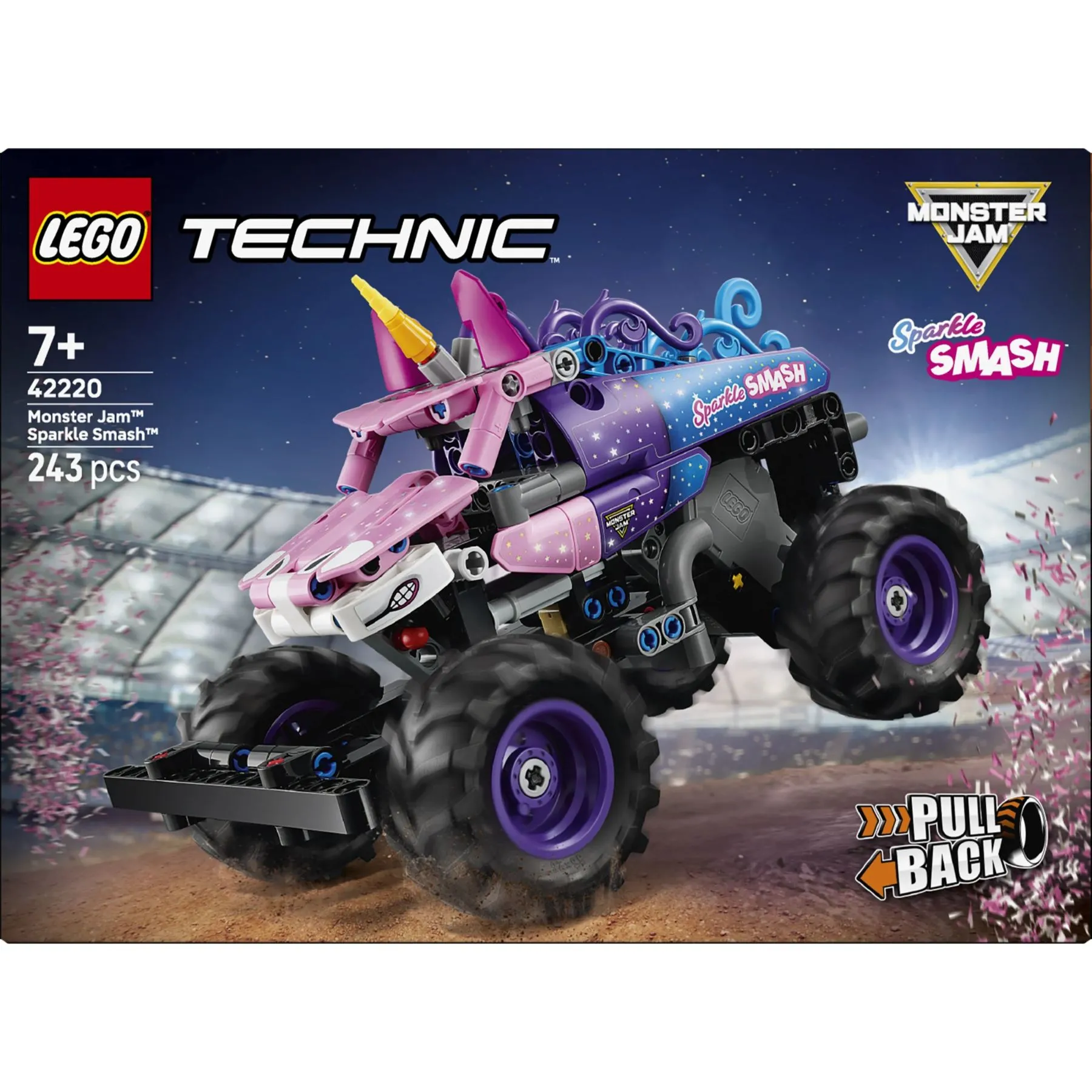 Конструктор Monster Jam Sparkle Smash із функцією [Pull-Backk