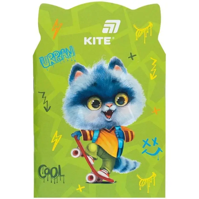 Блокнот м'яка обк., 48 арк., Skate cat