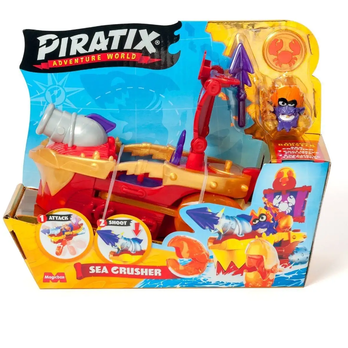 Ігровий набір PIRATIX S - ПІРАТСЬКИЙ КОРАБЕЛЬ МОРСЬКИЙ ГРОМОВИК