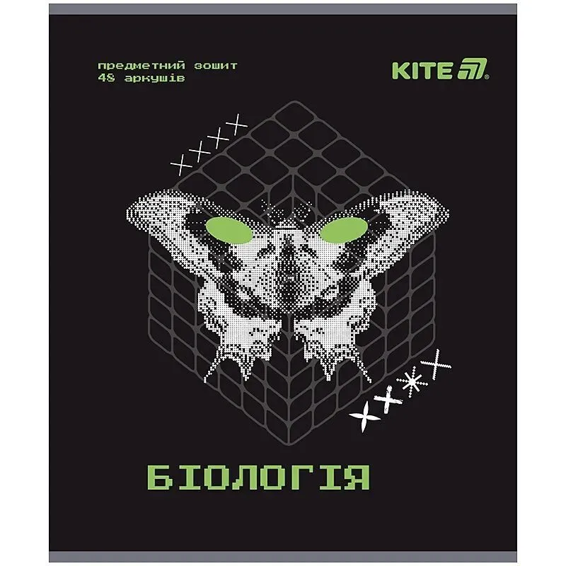 Зошит предметн. 48 арк., кл., гібр лак+УФ, Techno, біологія