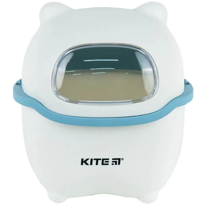 Настільний контейнер для сміття Kite, біло-блакитний